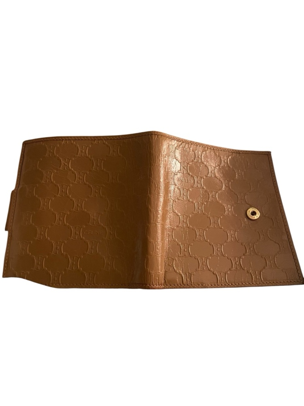 ✨ AUTHENTIC Vintage Celine Triomphe Embossed Leather Compact Wallet - Tan
COA - Picture 11 of 12